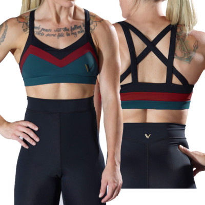Vull Sport Trinity Sports Bra Tri-Color,Crossfit ,Gym,Workout,Yoga,Running
