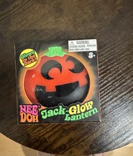NeeDoh Jack Glow Lantern, orange NEW sm. poss...
