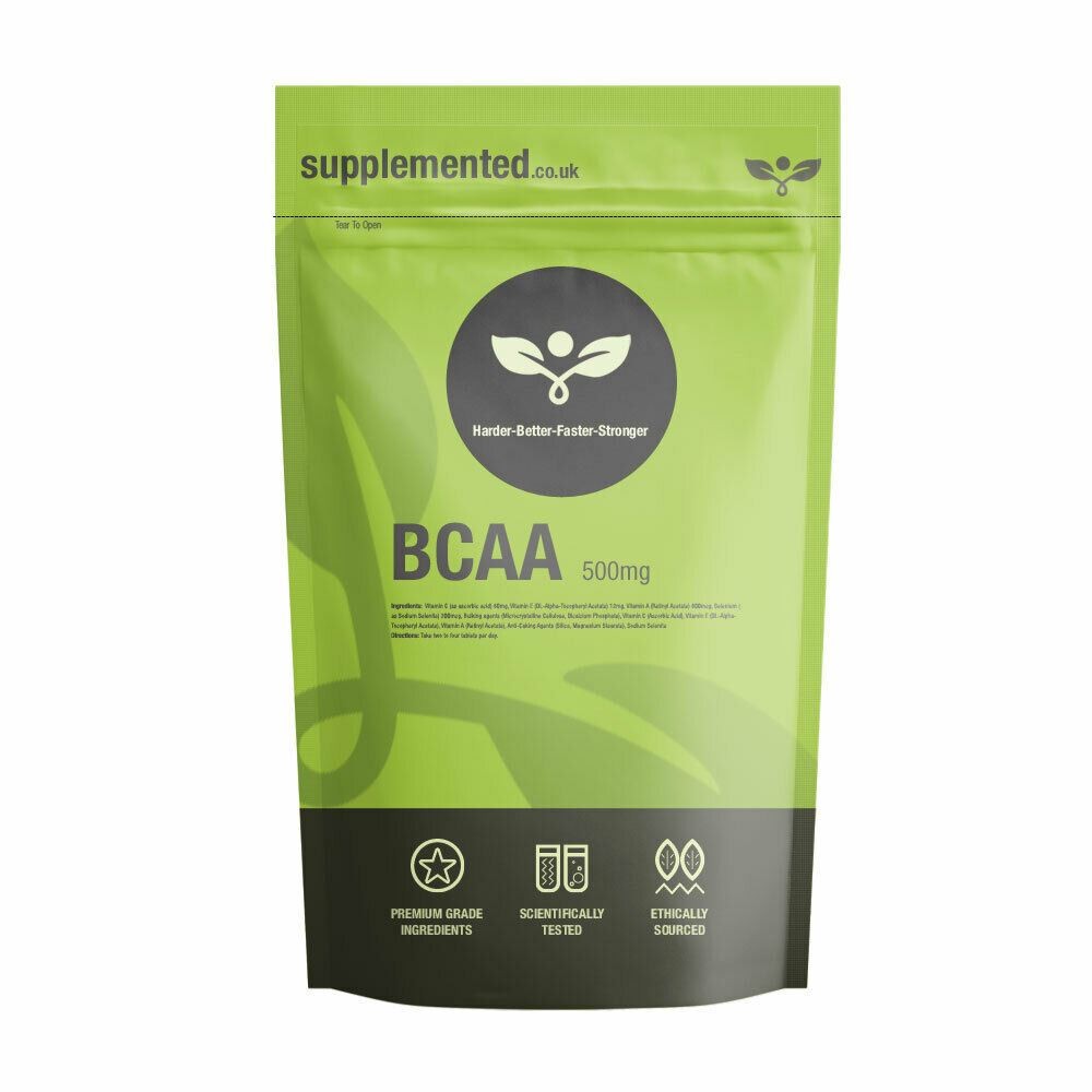 BCAA, Branched Chain Amino Acids 500mg 180 Capsules
