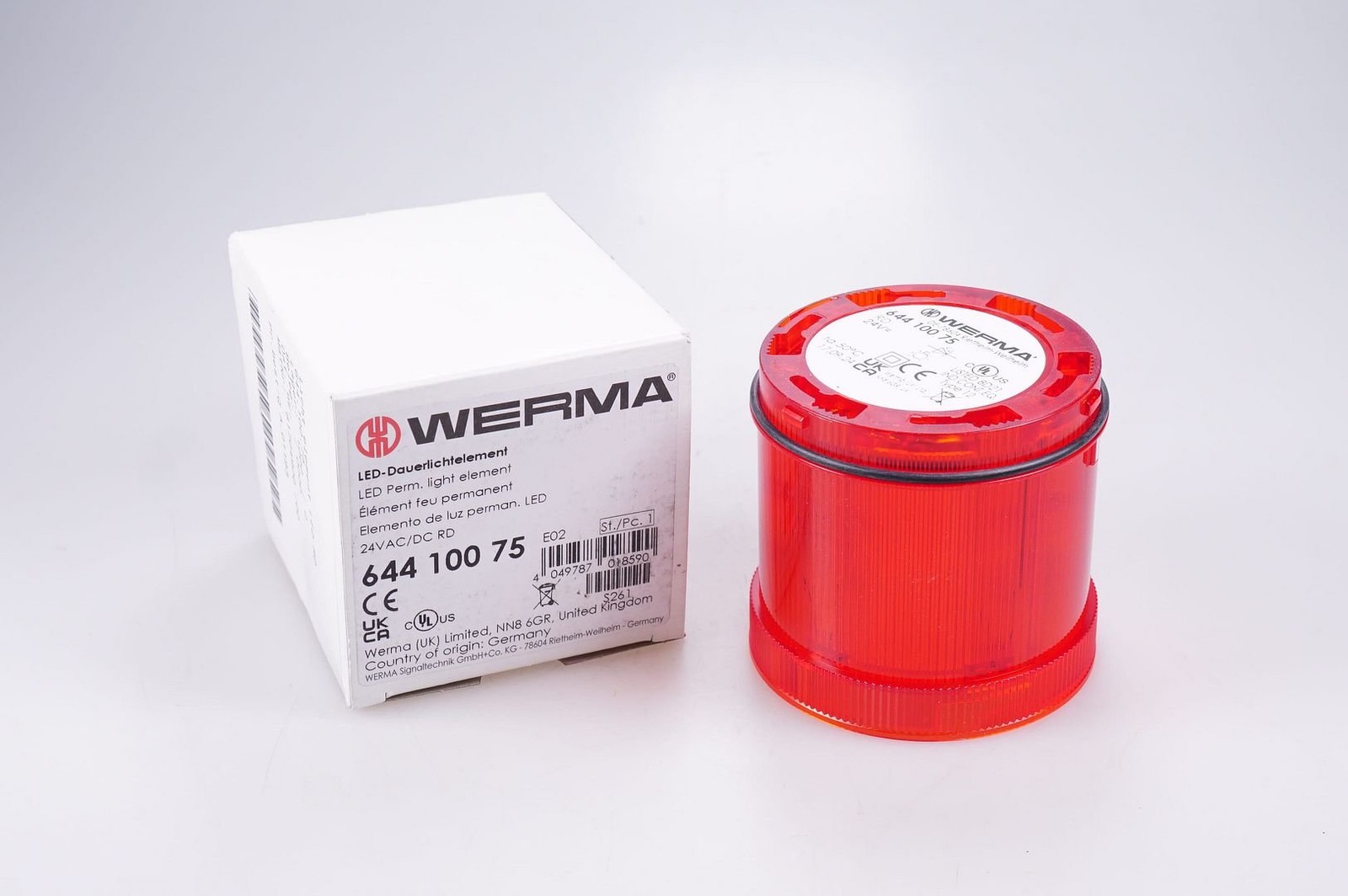 Werma 644 100 75 LED Continuous Light Element 24VAC/DC RD 644.100.75 OVP, New