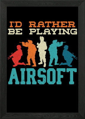 Id Rather Be Playing Gerahmtes Wandbild Poster Leinwanddruck Bild