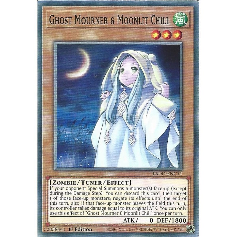 L5DD-ENC11 Ghost Mourner & Moonlit Chill : Common Card : 1st Edition YuGiOh TCG