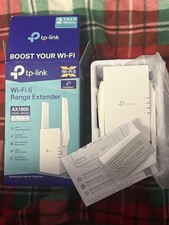 NOB TP-Link AX1800 WiFi 6 Range Extender RE615X, Ethernet, Dual Band Booster
