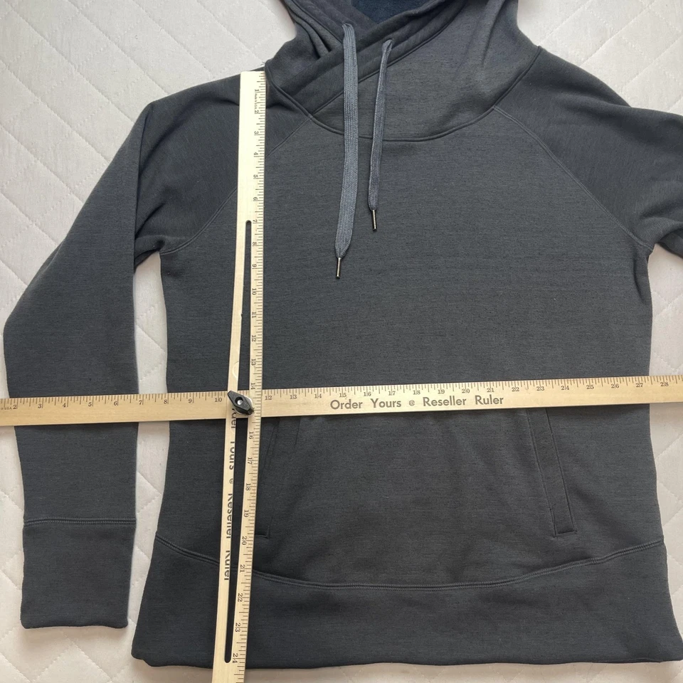 Sudadera con Capucha Marmot Para Mujer Grande Gris SCC-625 Forrada de Vellón Pullover Sudadera Foto 4 de 4