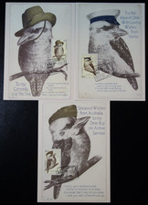 TIMBRES d' AUSTRALIE - OISEAUX N°5240/5242 sur CARTE MAXIMUM FDC PREMIER JOUR