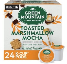Green Mountain Coffee TOASTED MARSHMALLOW MOCHA Keurig 24 KCups Total JAN 2028