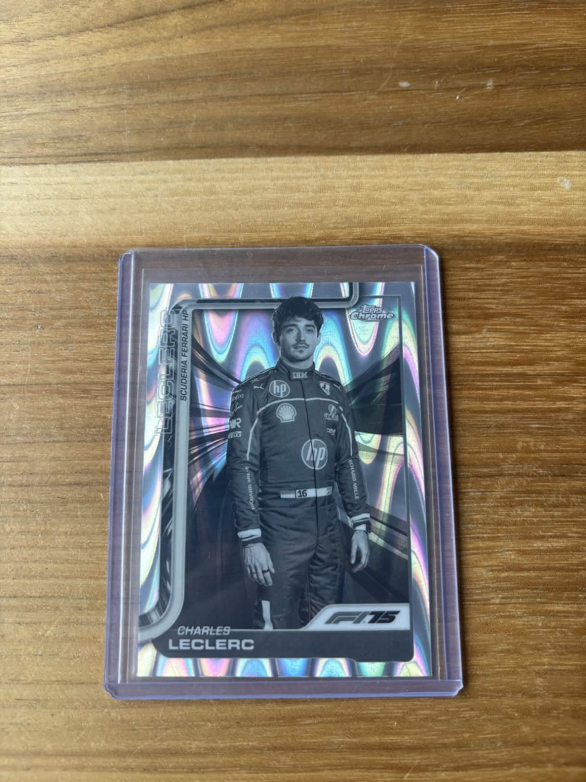 Topps Chrome F1 Black & White RayWave Charles Leclerc #3 Ferrari HP 2025
