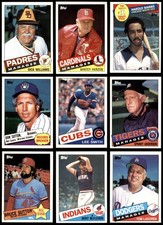 1985 Topps Baseball Almost Complete Set 8 - NM/MT 7210403 (791 / 792 cards)