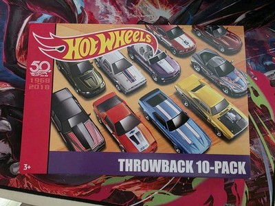 Hot Wheels 2018 50th Anniversary Throwback 10 Pack Box Set Target Exclusive New