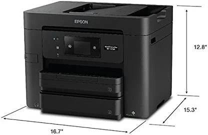 Epson WorkForce Pro Printer 4-in-1 Wi-Fi/Print/Copy/Scan/Fax WF-4734 - Black - Image 3 of 4