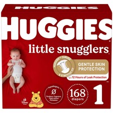 Huggies Little Snugglers Diapers Huge Pack - Size 1 168ct 