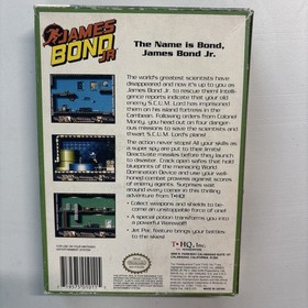 James Bond Jr NES CIB Game Box Manual VERY GOOD CONDITION Retro Authentic