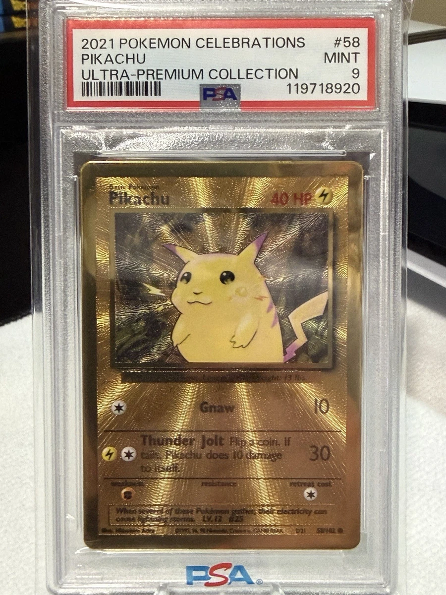 Pikachu Pokémon TCG Metal Individual Collectible Card Game Cards