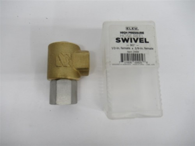 #ad #ad Eley 2458 90° High Pressure Hose Reel Swivel 1 2quot;F x 3 8quot;F 5000 Psi $38.00