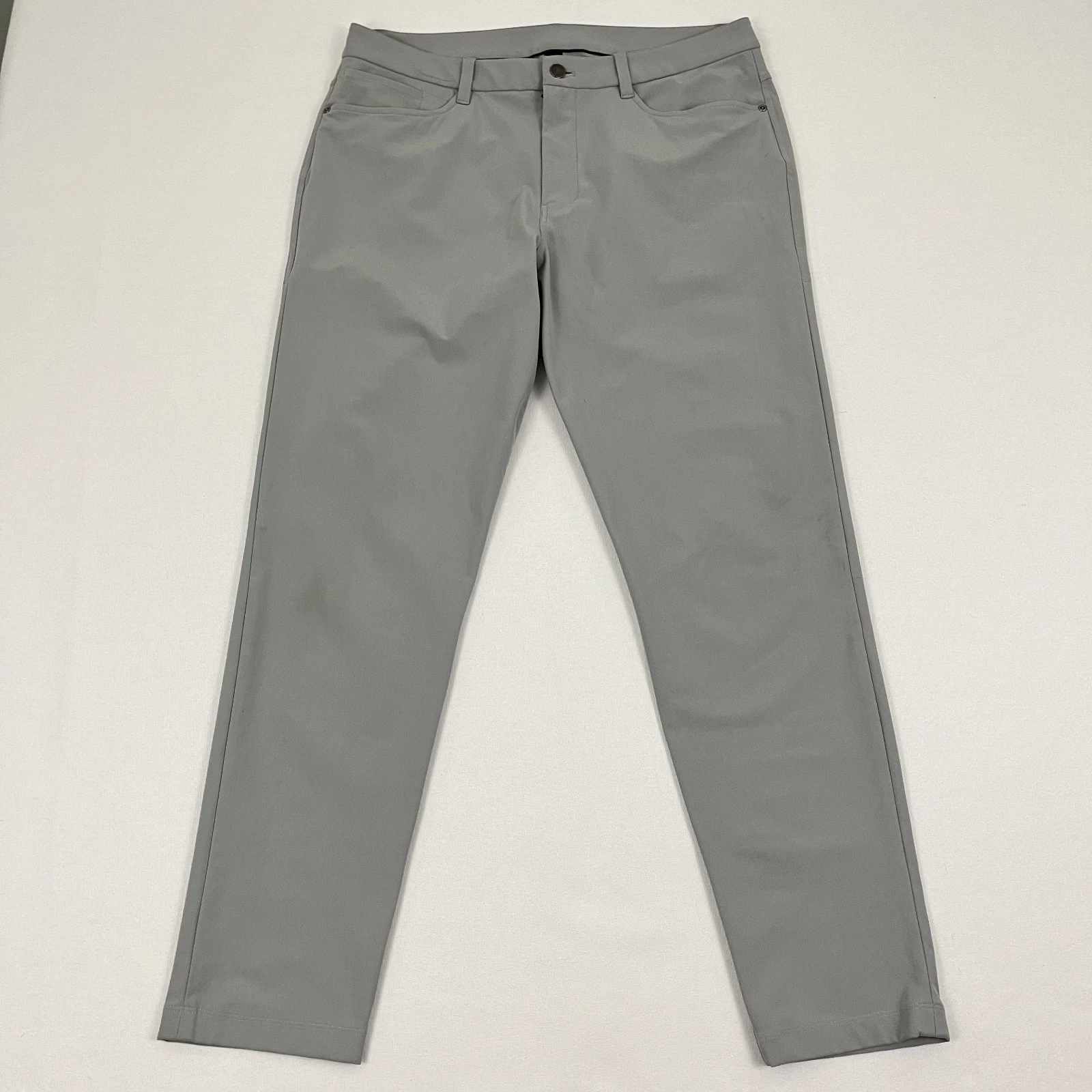 Lululemon ABC Pants Mens 34 x 31 Slim Gray Travel Office Golf Preppy Performance