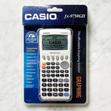 Casio fx-9750GII White Graphing Calculator NEW Sealed-Calculus Trig Chem Physics