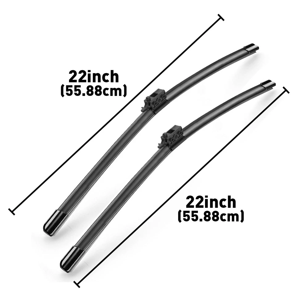 22"+22"OEM Quality Windshield Wiper Blades for 2016-2021 Mercedes-Benz GLC300 - Imagem 3 de 4