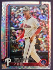 2025 Topps Chrome Update Series #USC87 Mick Abel X-Fractor Phillies Rookie Card
