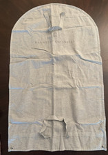 Brunello Cucinelli Gray Garment Bag / Suit Cover w/ Carry Handles 36x23