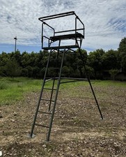 Double Free Standing High Seat Two Person Steel Platform for Open Ground Stalkin