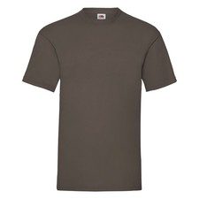 Fruit of the Loom Plain Blank Mens Mans Cotton Tee Shirt Tshirt Value T-Shirt