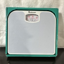 Adamson A21 Mechanical Dial Bathroom Scale Light Blue White 130kg 300lb
