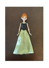 Disney Store Frozen Coronation Princess Anna Doll With Gown Original Hair READ