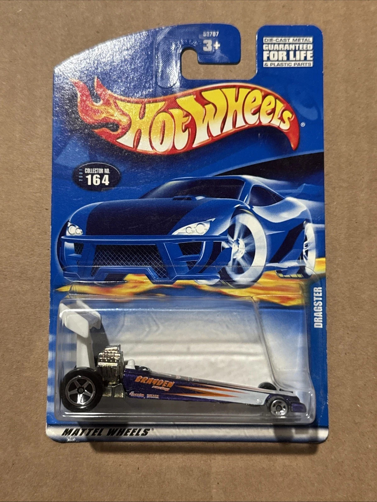 Hot Wheels Dragster 2001 Collector No. 164 Purple B2