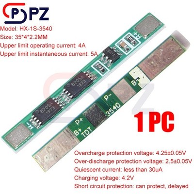 1S 3.7V 3A PCB BMS Protection Board for 1 Pack 18650 Li-ion lithium   Cell *hh