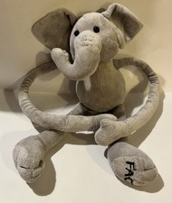 FAO Schwartz Elephant Long Sliding Adjustable Arms  Legs Elephant Plush 16"