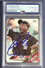 2016 Topps First Pitch LeVar Burton #FPC-8 Signed Card Auto Star Trek PSA