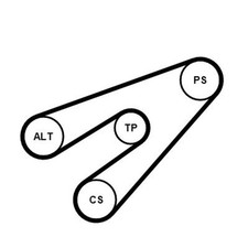 CONTINENTAL CTAM KEILRIPPENRIEMEN-SATZ 6PK1244 passend für OPEL ASTRA CORSA MERI