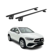 DachträGer FüR Mercedes GLA H247 2020-2026 100Kg Aluminium Schwarz 2 Tlg ABE