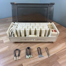 Clairol Kindness Deluxe 3 Way Hairsetter K-400S Hot Rollers Hair Curlers & Clips