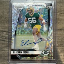 2024 Panini Prizm Rookies Edgerrin Cooper #331 Choice Prizm Autographs /100 RC