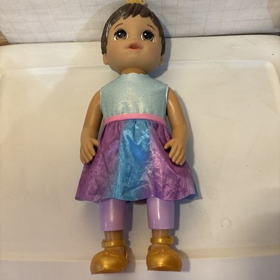 Baby Alive Princess Ellie Grows Up Brown Hair, Interactive Doll 15 -C3