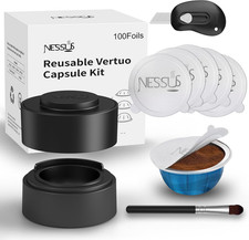 Reusable Pod Kit for Nespresso Pods Vertuo, Reuse Old Coffee Pods for Nespresso