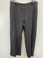 Lauren Ralph Lauren Wool Blend Dress Pants Trousers Sz 16 Women Grey Lined