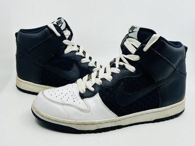 Nike Dunk High 317982-143 White Dark Obsidian 2009 Size 9