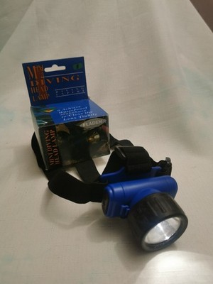 Fladen Stirnlampe - Erwachsenengröße mit verstellbarem Riemen. Wasserdichte Tauchlampe