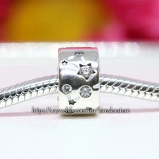 Authentic Pandora Charm,  Stars and Galaxy Safety Clip Charm 790010C01