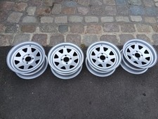 4 Steel Rims 5.5x13 For Triumph Gt6 Spitfire Vitesse Herald Etc. 4 Steel Rims 5.5x13 For Triumph Gt6 Spitfire Vitesse Herald Etc.