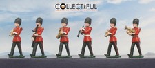 VC - BRITISH GUARD MILITARY BAND - 6X LEAD FIGURE SET RARE BRITAINS SIZE   MIB
