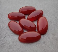 WHOLESALE NATURAL RED ONYX CABOCHON LONG OVAL SHAPE LOOSE GEMSTONE