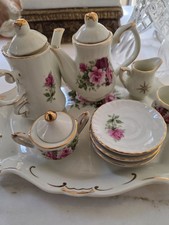 Formalities Victorian Rose Collection 9Piece Porcelain Tea Set In Box M. TX 3