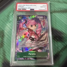 One Piece Perona Alt Art OP12-034 Legacy of the Master PSA 10 GEM MT ENGLISH