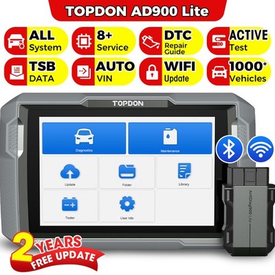 2026 TOPDON ArtiDiag900 Lite BT Bidirectional All System Diagnostic OBD2 Scanner