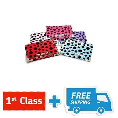 Neu Beste Qualität Auster Polka Reisekarte Bus Pass Bahn Kartenhalter Brieftasche Hülle