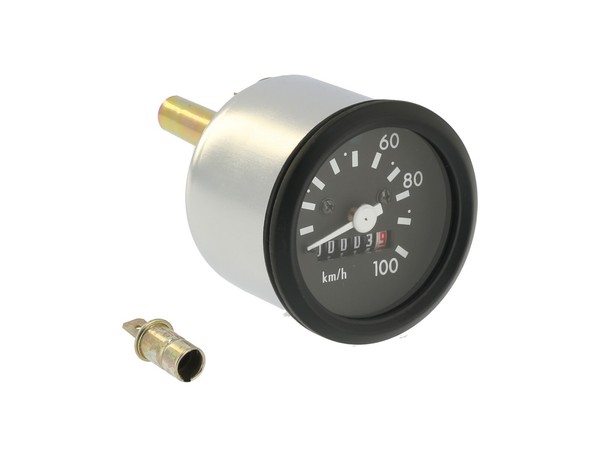 Tachometer Ø60Mm Bis 100Km/H, Mit Beleuchtung Und Blinkkontrolle - FüR Simson S5-image