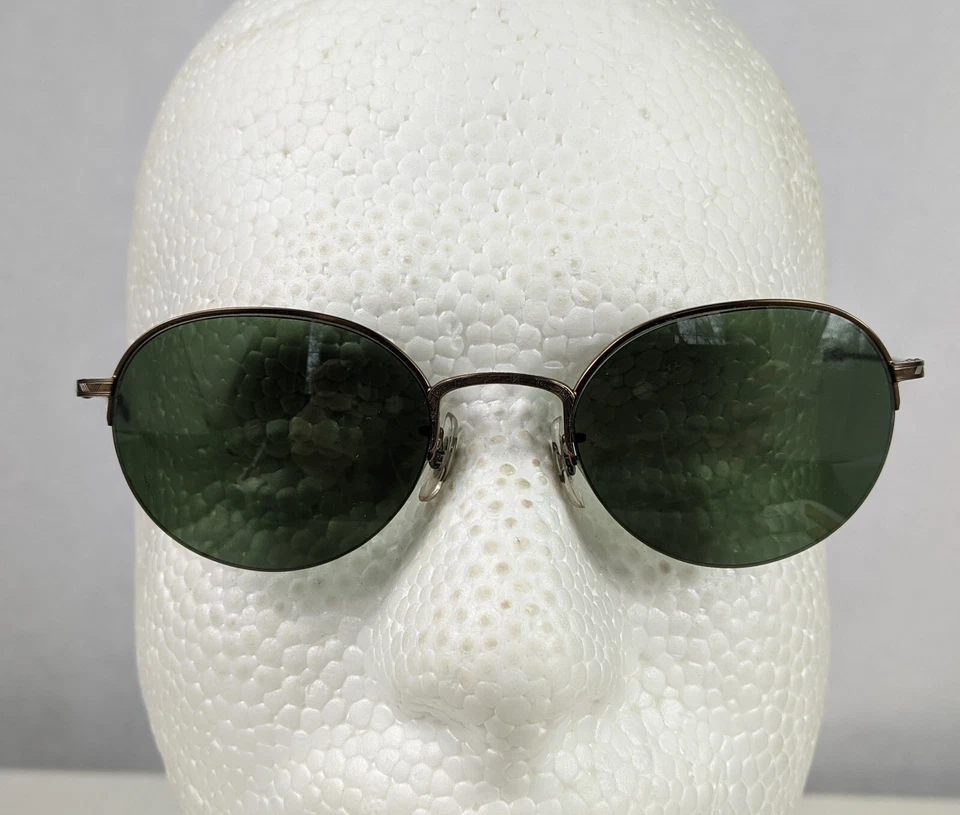 VTG Oliver Peoples Gold Tone Wire-frame Sunglasses Tortoise 40-20-143 Cornell - Image 2 of 4